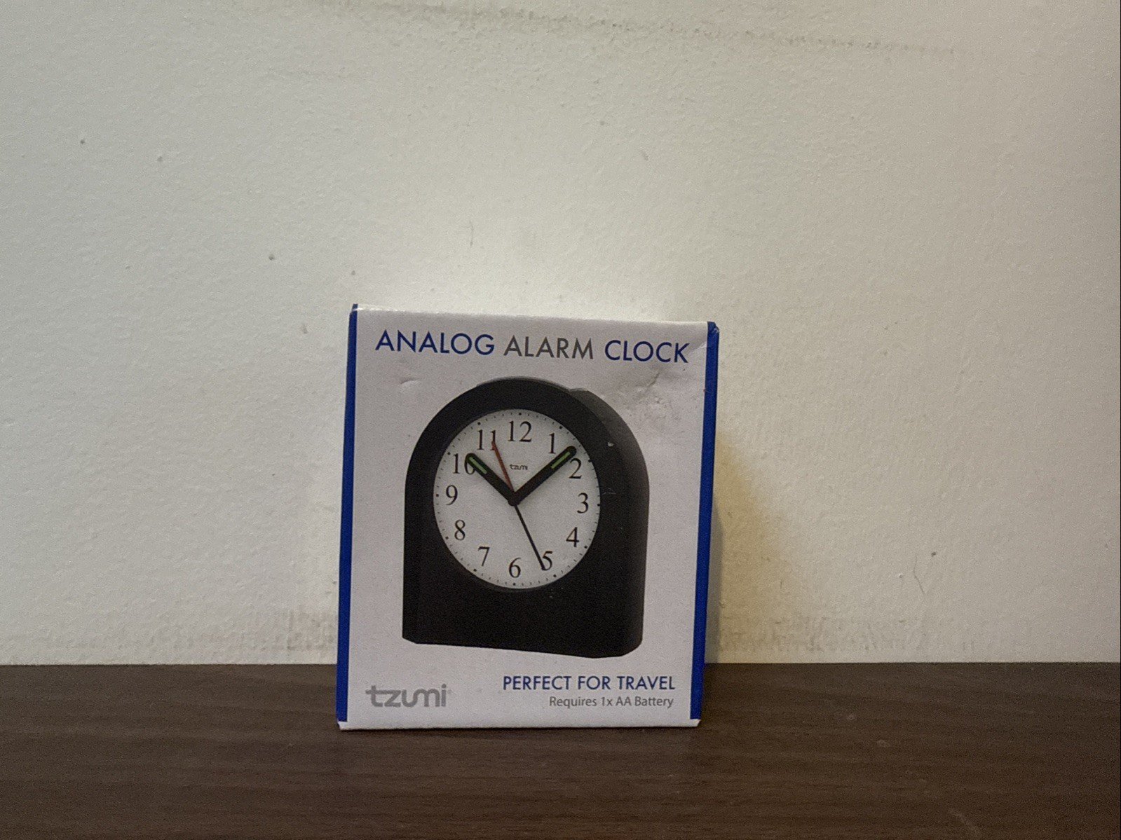 Tzumi Analog Alarm Clock (Perfect for Travel)