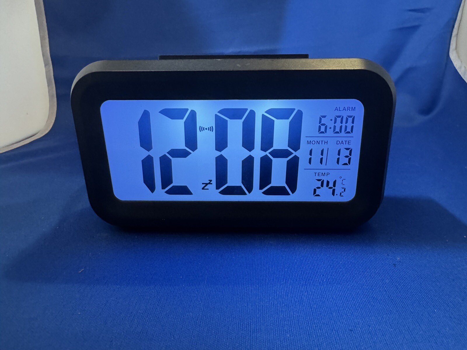 Tzumi Digital Travel Alarm Clock Large Display Time, and Calendar Style # 6695DG