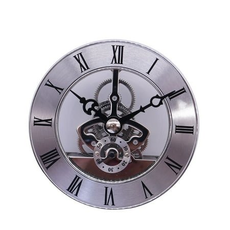 UEETEK Vintage Industrial Gear Wall Clock Silver Metal 1Set 8.6*2.4Cm