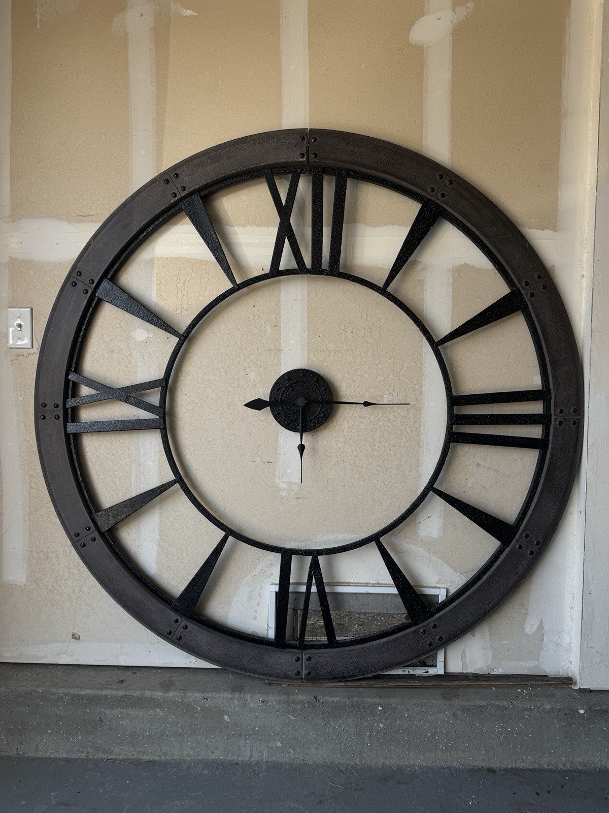 Uttermost 06084 Bronze Ronan Large Rustic Wall Clock