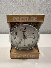 VINTAGE 60's/70's Prestige Keywound Metal Alarm Clock - Yellow *NEW