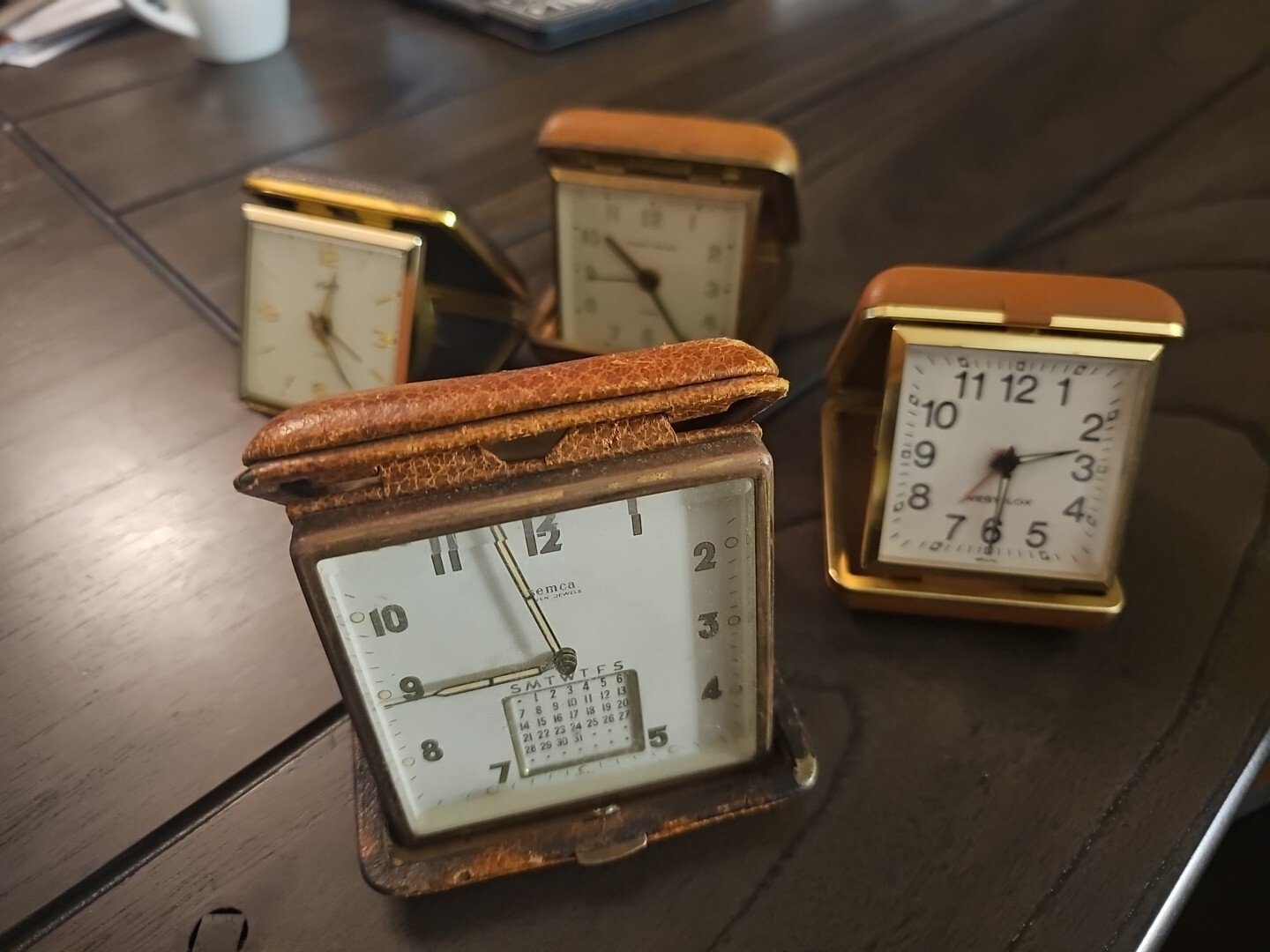 Vintage Alarm Clocks 4 For Travel Work Office