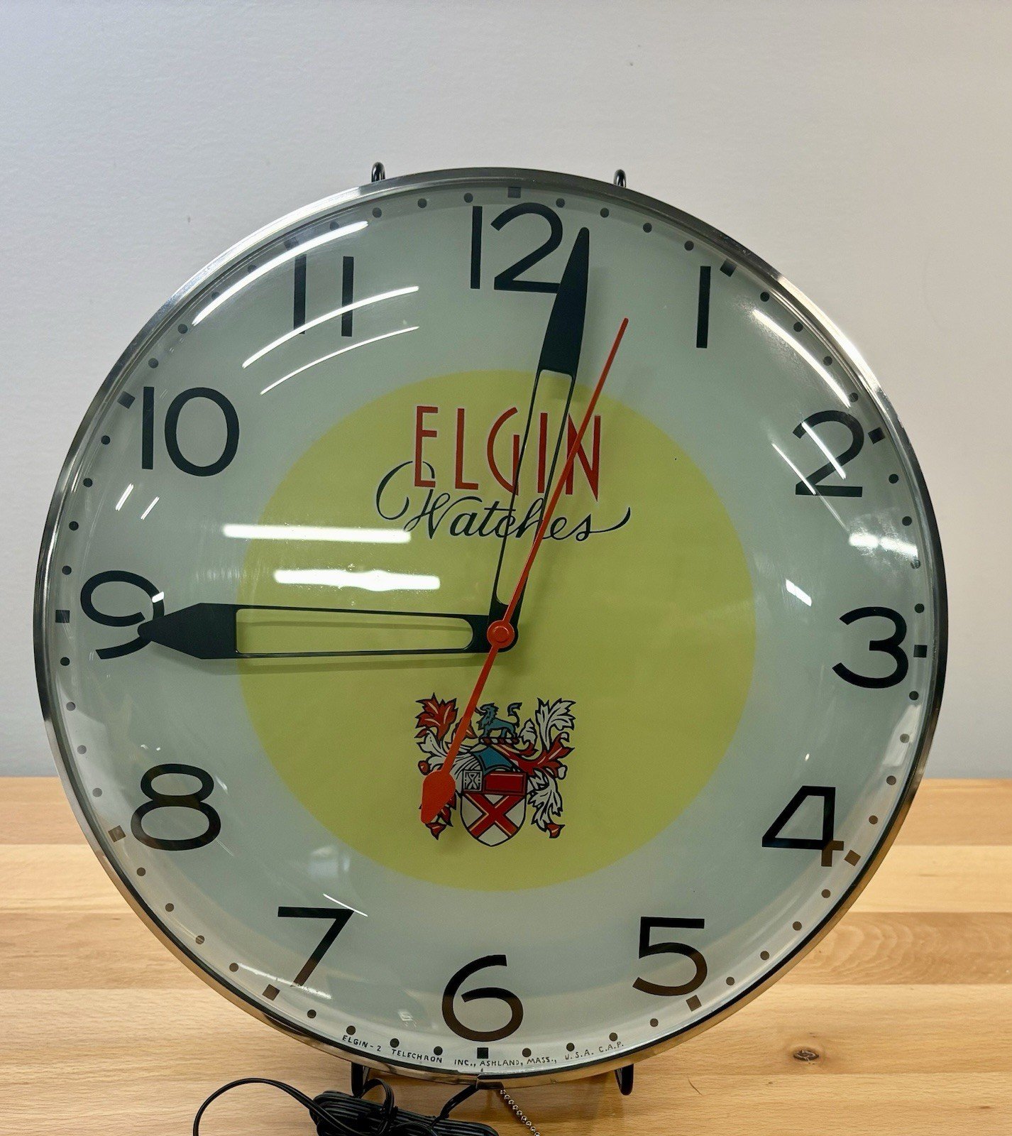 Vintage/MODified ELGIN watches ,Jewelers Electric 15inch (NEW)Wall Clock. ELGIN