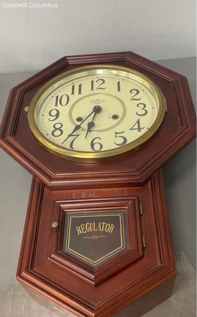 Vintage Regulator Wooden Wall Clock