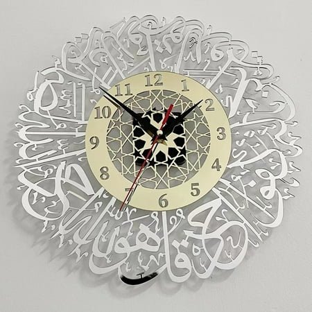 Vintage Wall Clock, 30cm Vintage Wall Clock, Acrylic Mirror Decoration, Art Interior Wall Clock Pendant,Retro and elegant