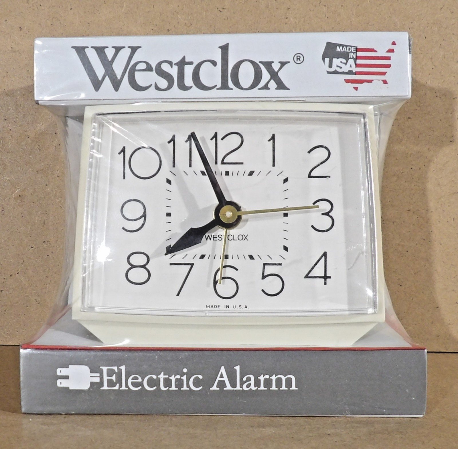 Vintage Westclox Electric Alarm Clock Model 22189 Made in USA New/Sealed
