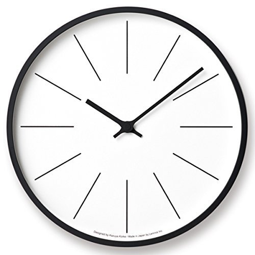 Wall Clock Clock Tower Clock Line Analog Radio Black Color Wooden Frame KK17-13