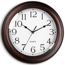 Wall Clocks Battery Operated Silent Non-Ticking Wall Clock 8.5 Inch Small