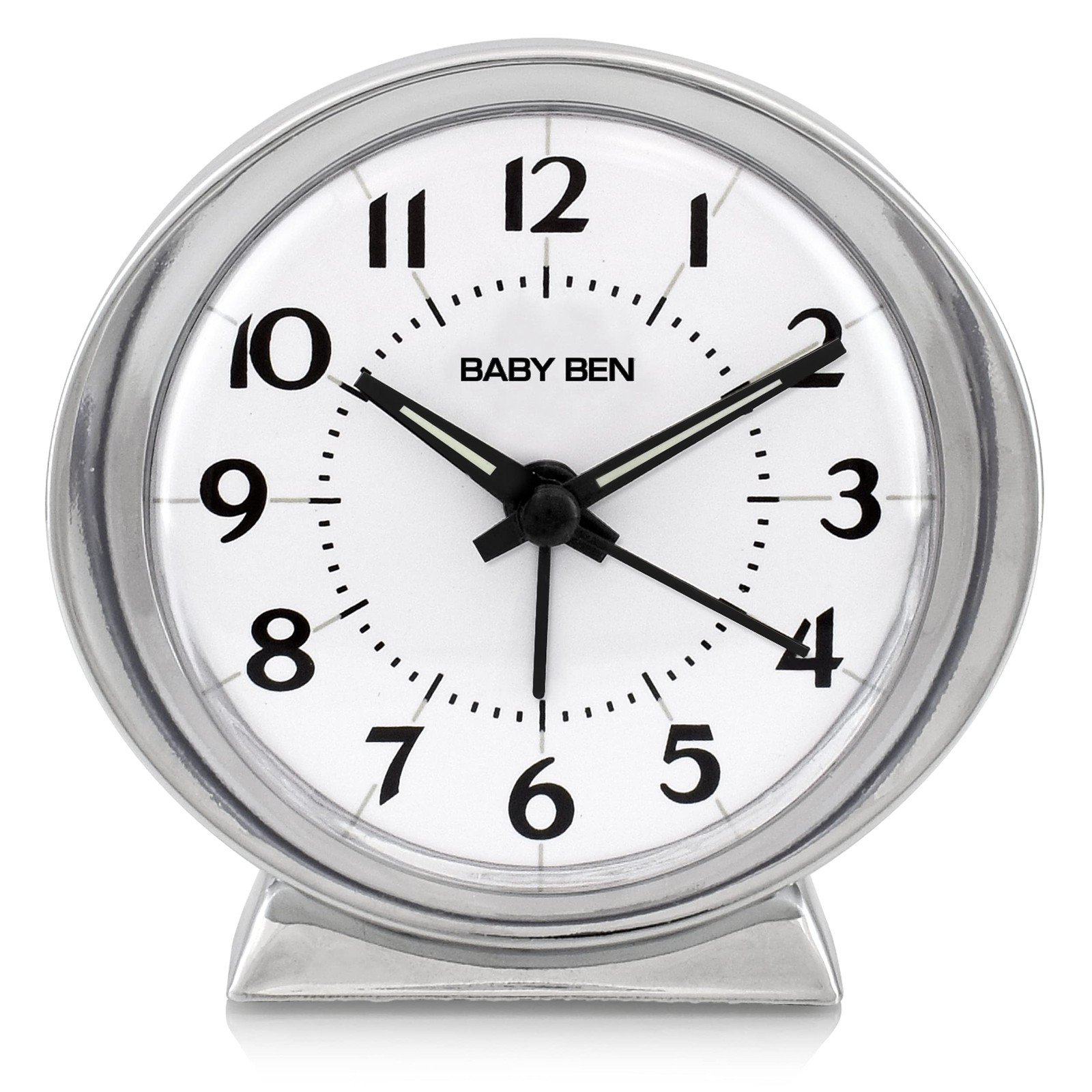 Westclox Classic Baby Ben Alarm Clock Loud White Alarm Heavy Sleepers 1964 Desig