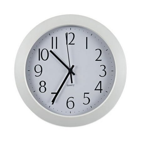 Whisper Quiet Clock, 12 Overall Diameter, White Case, 1 Aa (sold Separately) | Bundle of 2 Each