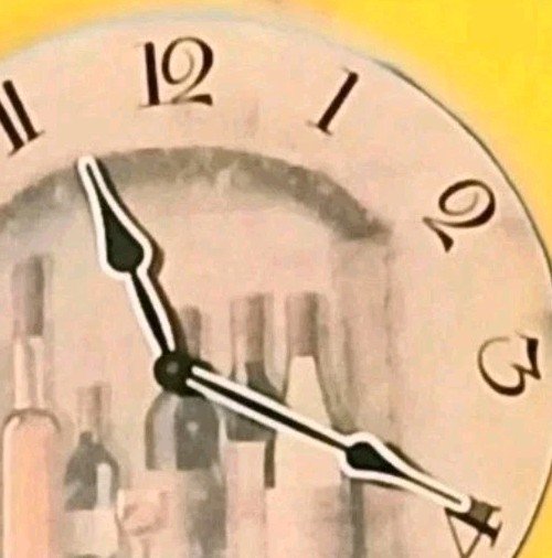 Wine wall ClockPointersArt