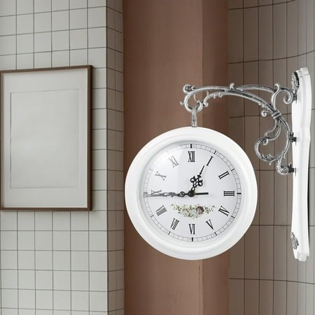 WORGEOUS Modern Double Sided Wall Clock 1Pcs for Conference Room Decorative Use