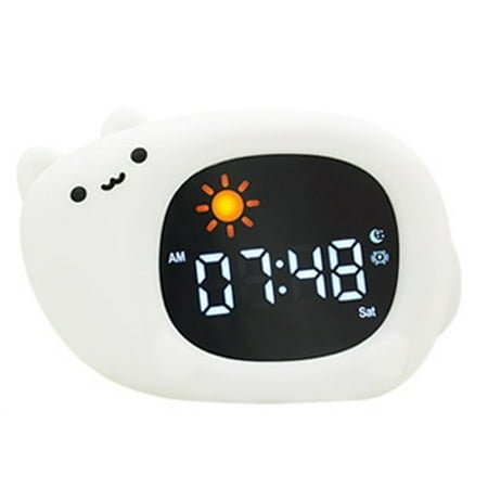 YIEMEEN Alarm Clock With Soothing Light And Multiple Ringtones Friendly Soft Silicone