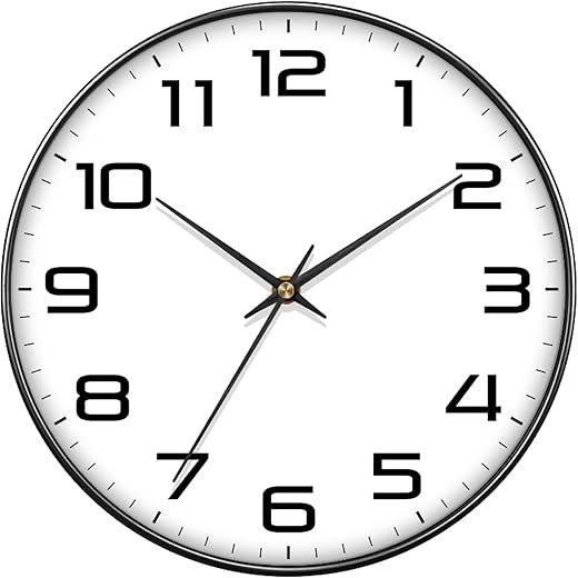 Best Sinceda Modern Non Ticking Silent Quartz Analog Digital Square Wall Clocks