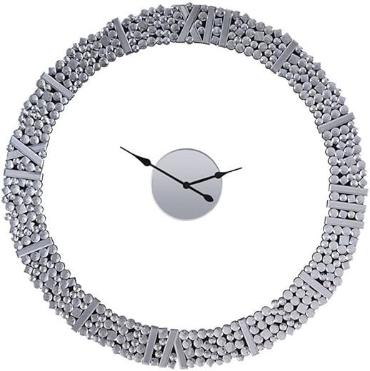 Acme Kachina Wall Clock in Mirrored and Faux Gem