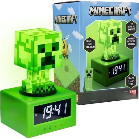 Alarm Clock - , in-Game Music & Night Light for Kids & Tweens, Gaming Room Accessory-tss