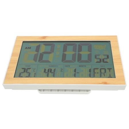 Alarm Clocks Sunrise Wood Grain Digital Wall Desktop Child