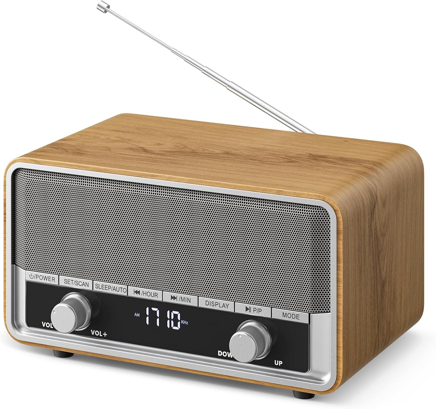 AM FM Radio Plug in Wall Digital Clock Radio for Bedroom with LCD Display/40 Pre
