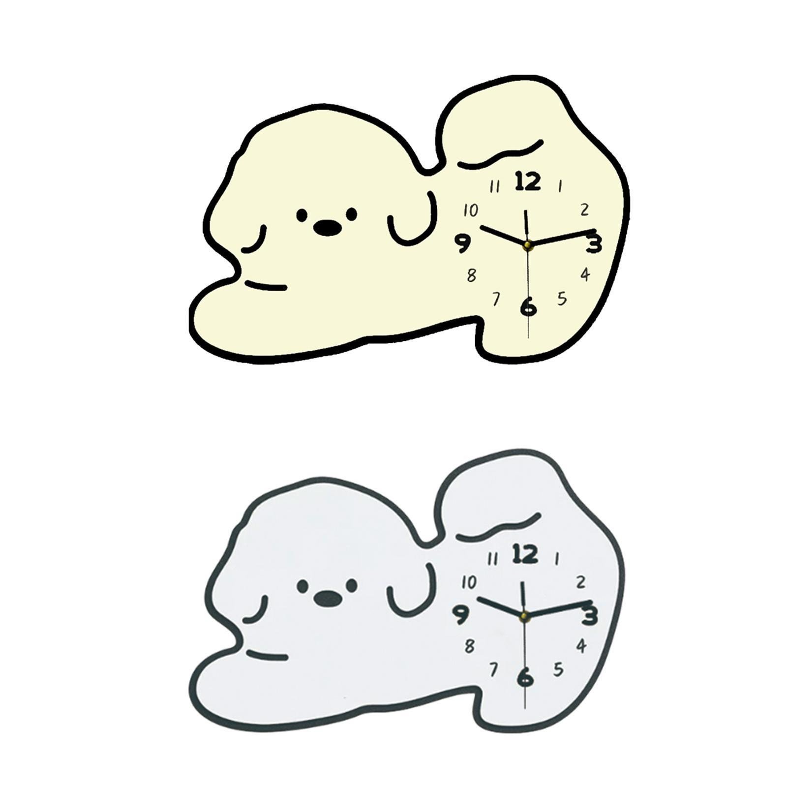 Animal Wall Clock Hanging Clock Quiet