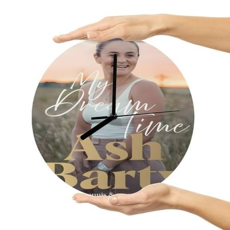 Ashleigh Barty MDF Wall Clock(11.6)