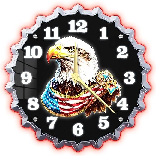 Best Budweiser Eagle Neon Wall Clocks