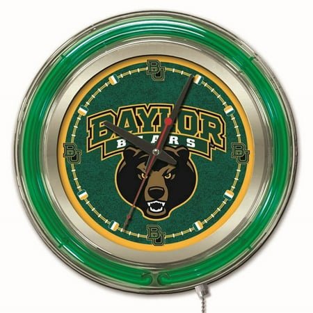 Baylor University 15 Double Neon Wall Clock