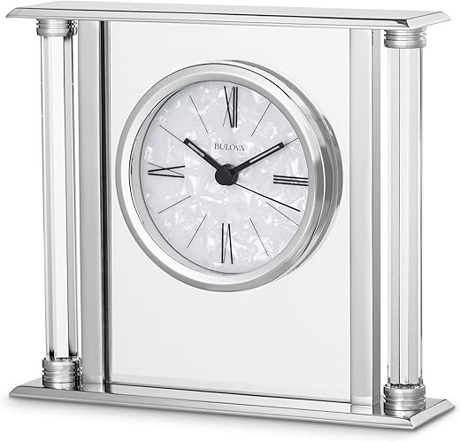 Bulova B2454 The Pearl Tabletop Clock