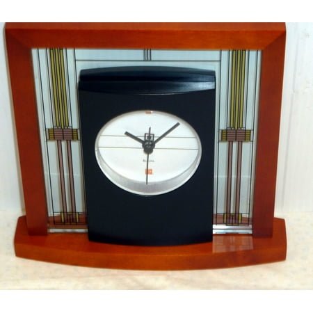 BULOVA MANTEL TABLE CLOCK -FRANK LLOYD WRIGHT THE WILLITS B7756