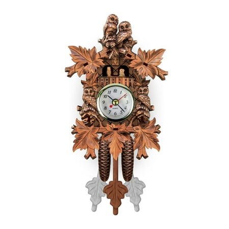 CCOCC Cuckoo Clock,Traditional German Wall Clock,Decorative House Clock,Precise Automatic Swinging Cuckoo Clock