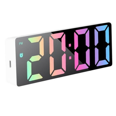 Clock Desk Large Digital Wall Clock Desk Office Items Children's Curved Dec Z8H2