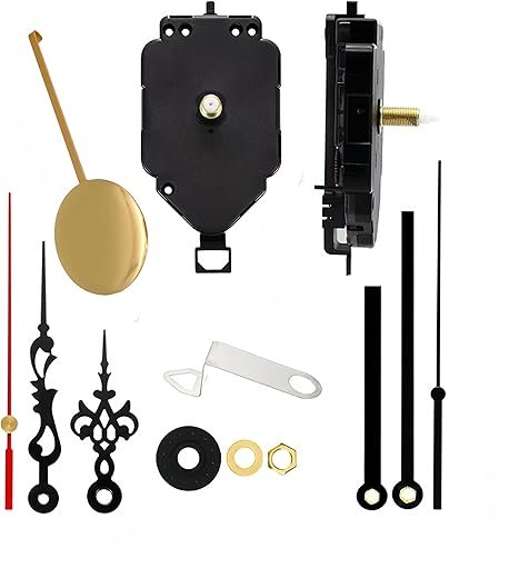 Clock Mechanism with Pendulum Clock Replacement Mechanism,Clock kit Clock Parts Pendulum Clock Hands Clock Movement Quartz Clock Movement Replacement Maximum dial Diameter 11inch