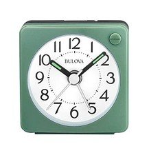 Clocks B1874, Ultra Small Travel Alarm with Snooze and Light, No Ticking,
