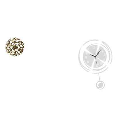 CoudarTitie Metal Wall Hanging Sculpture Metal Wall Decor Hanging Sculpture Wall Art Wall Clock Decorative Lightweight Iron Acrylic Silent Function Suitable for L