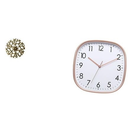 CoudarTitie Wall Clock Metal Wall Hanging Sculpture Decorative Disc Digital Art Structure Quiet Design Suitable for Living Room Bedroom Office Housewarming Gift