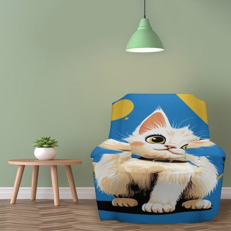 Cute Cat Pop Art Wall Clock Silent Non-Ticking For Home Office Decor, Decorative Clock Art