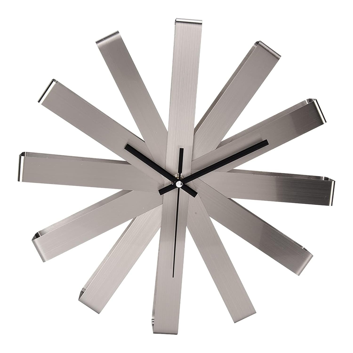 Decorative Hanging 12" Clock Modern Stainless Steel Wall Clock Replica