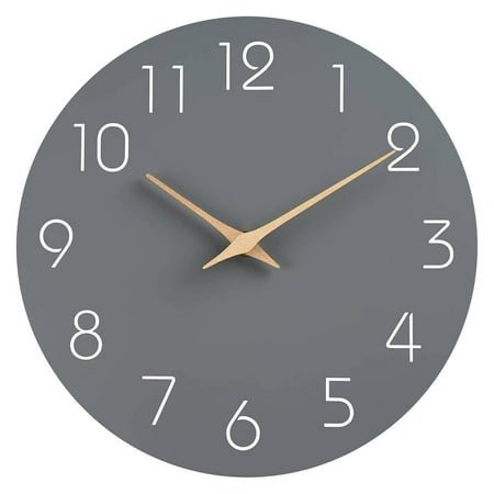 DESIGNICE Wall Clock,Modern and Minimalist Design Kitchen Clock,Versatile Size Options Wall Clocks Battery Operated,Style1