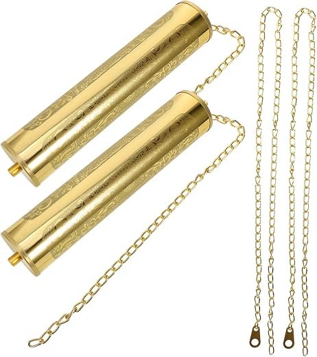 DOITOOL Classic Iron Chain Weight Decor Wall Clock Weight Replacement Part for Rustic Wall Clock