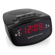 Dual Alarm Clock Radio 0.6" Red LED Display, FM Radio with 20 Presets,