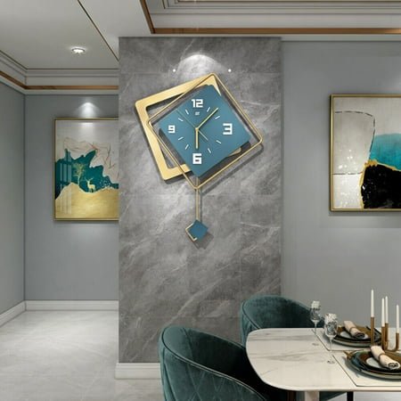 Elegant Silent Wall Clock with Metal Shell, Aluminum Hands, and Laser Engraved Dial – Modern Design for Living Room, Bedroom, Office, and Study