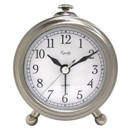 Equity 25655 Metal Quartz Alarm Clock