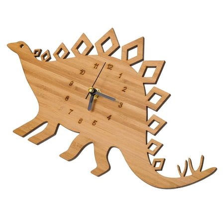 FRCOLOR Kids Clock Dinosaur Wall Clock Dinosaur Clock 32x18cm