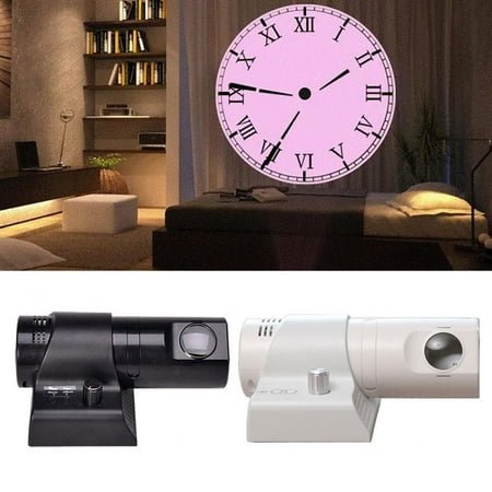 FurNest QHUDLV Projector Alarm Clock with Remote Control,180 Adjustable Projection Alarm Clock,Creative Analog Led Projection Clock,Arabic/Roman Numeral Ceiling Projection Clock for Home, Bedroom
