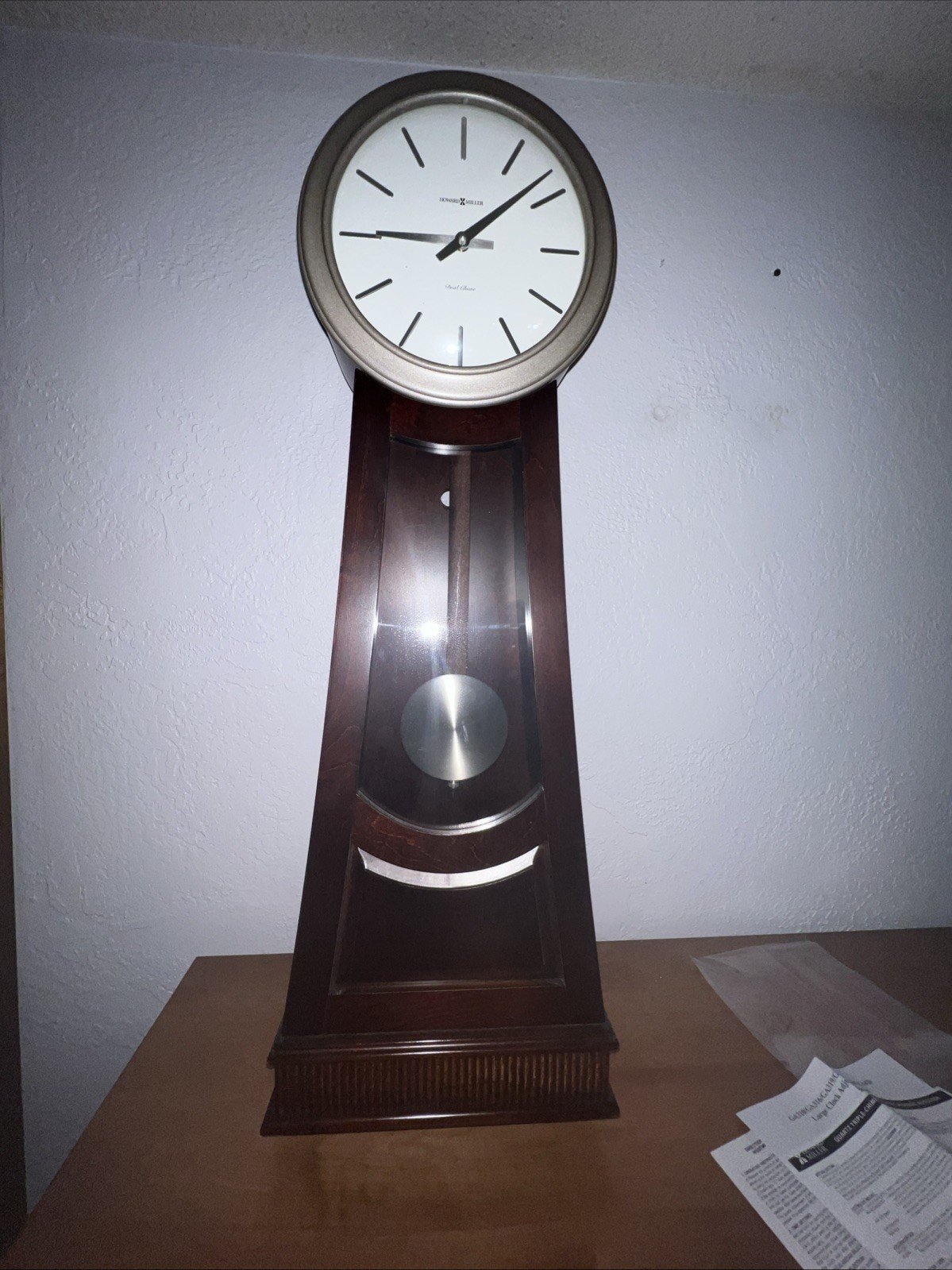 Howard Miller Nouveau EDITION Pendulum Clock Westminster Quartz w Papers 38”H