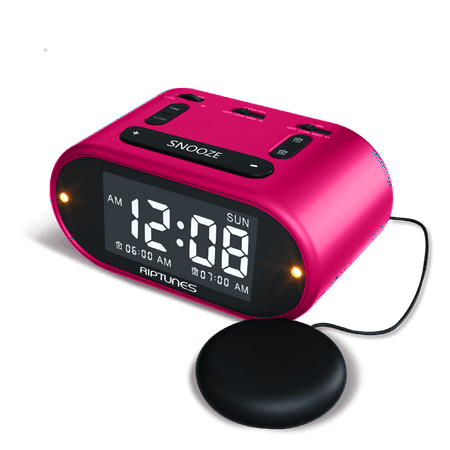 Impecca WAV110P Riptunes Vibrating Dual Alarm Clock W/so