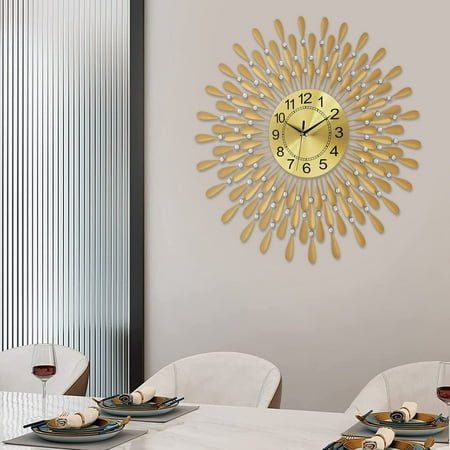 Iron+Acrylic Home Art Decor Wall Clock Modern Wall Clock Battery-Powered Clock