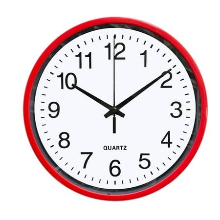 Jubilant-Modern 8-inch wall mounted circular clock with no ticking sound, digital quartz wall clock used for home, school, office and other decoration