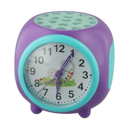 KDJ Starry Projection Silent Alarm Clock Colorful Music Natural Sound Clock - for Home Decor