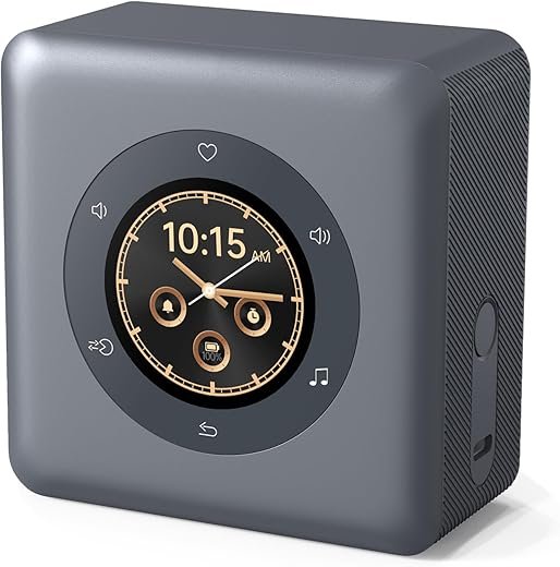 Kipcush Portable White Noise Sound Machine with Intelligent Color LCD Touch Screen, Guided Breathing, Alarm Clock. 24 Soothing Sounds, up to 24 Hours Battery Life & Sleep Music for Adults/Babies