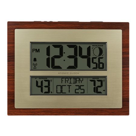 La Crosse Technology Atomic Digital Wall/Table Clock 11 x 8.54 (513-23137-INT)